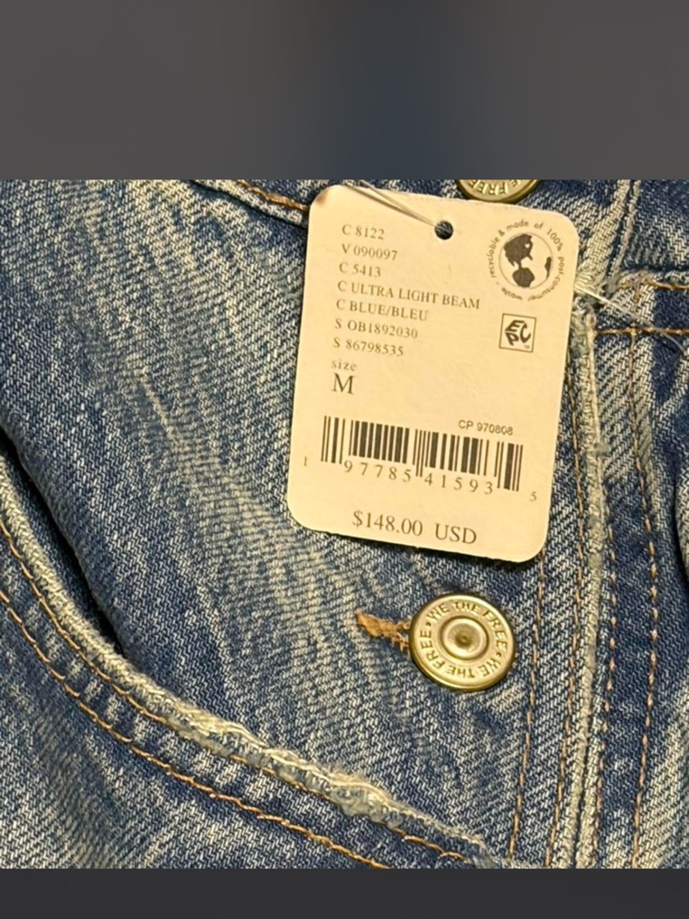 Sold- Similar Items in Closet!
NWT Free People Good Luck Barrel Overalls - Picture 3 of 6